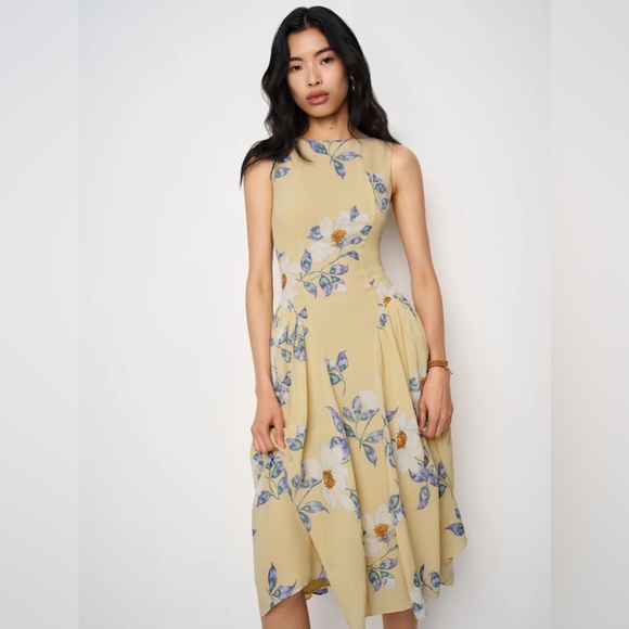 reformation Amelis Floral Midi Dress - Picture 2 of 9